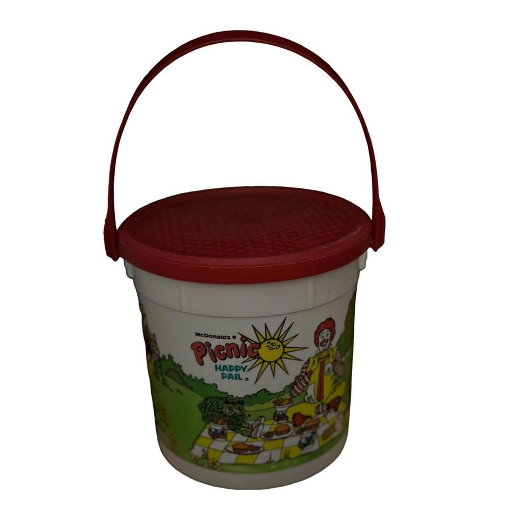 Vintage McDonald's 1986 Happy Pail "Picnic" Grimmace & Ronald Collectible - Picture 2 of 2